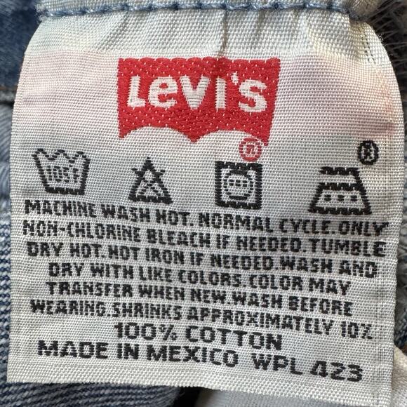 VTG Levi’s 501xx Button Fly Jean W38 L34 Distressed Denim Straight Leg Y2K 2000s - Picture 4 of 14